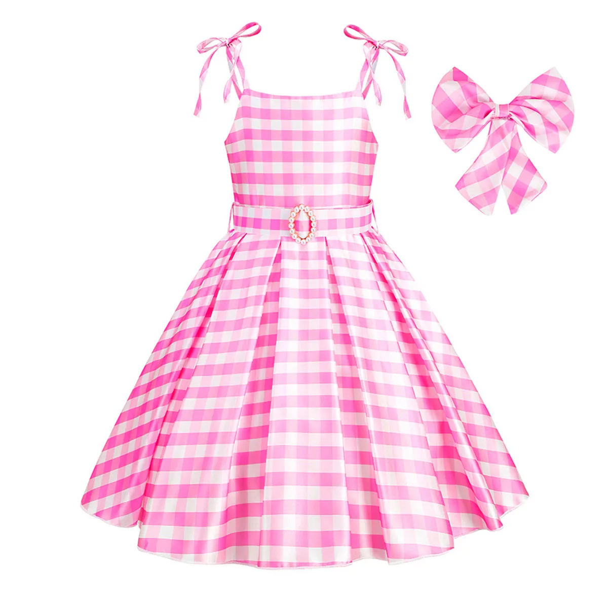 Shiny Toddler Little Girls Movie Barbie Birthday Party Cosplay Halloween Fancy Easter Dress Girls image 2