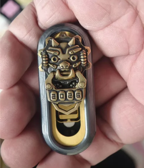 Play with Wu Le Zhi, Popping, Cyber Jiaotu, Malaysia, Black Plated, Pushing Brand, EDC, Decompression Toy