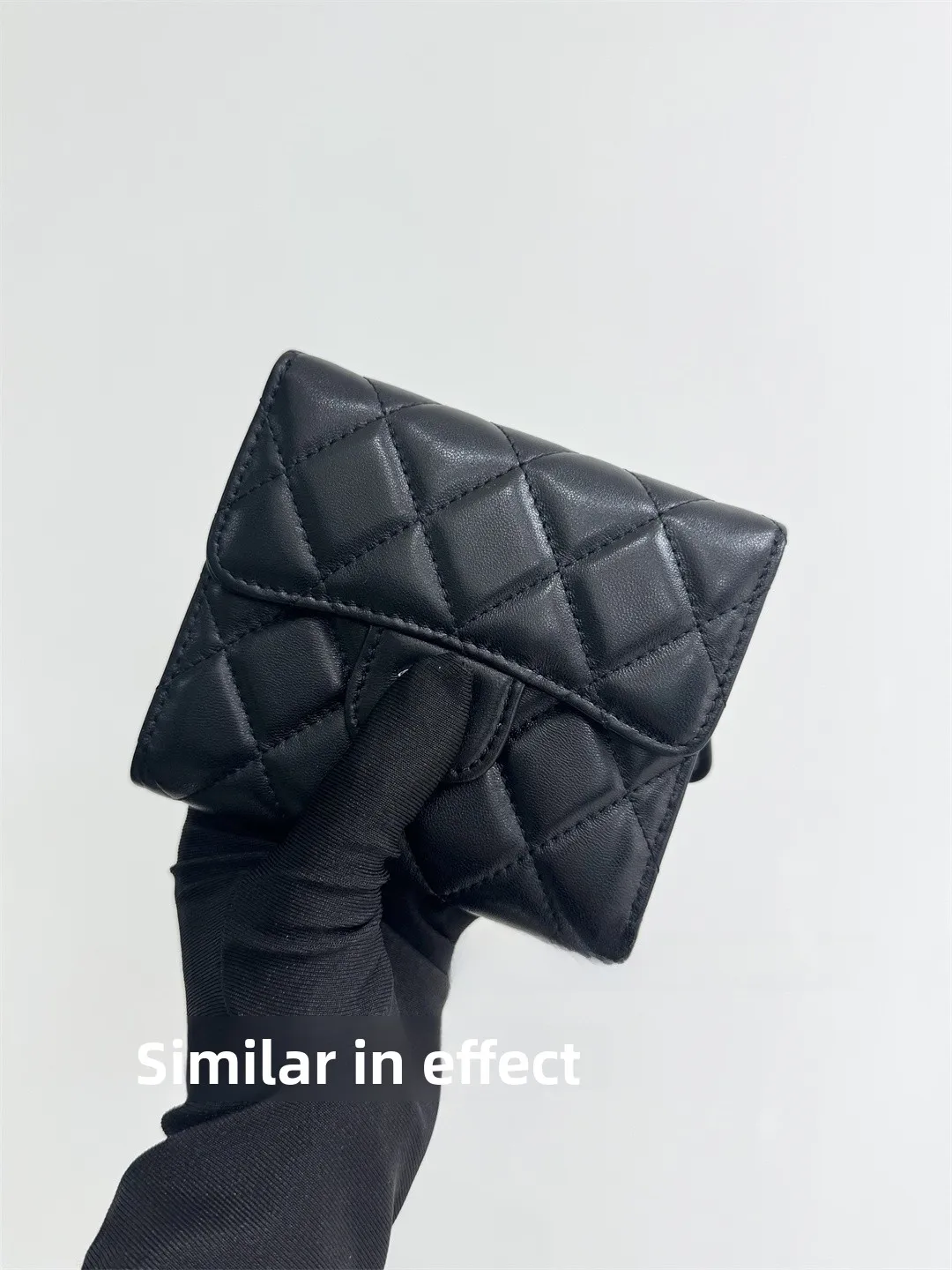 

Large Capaci CESOFILY eepskin Caviar Leather Button Zipper Wallet Card Holder ort Sle Horizontal ape Pure Color