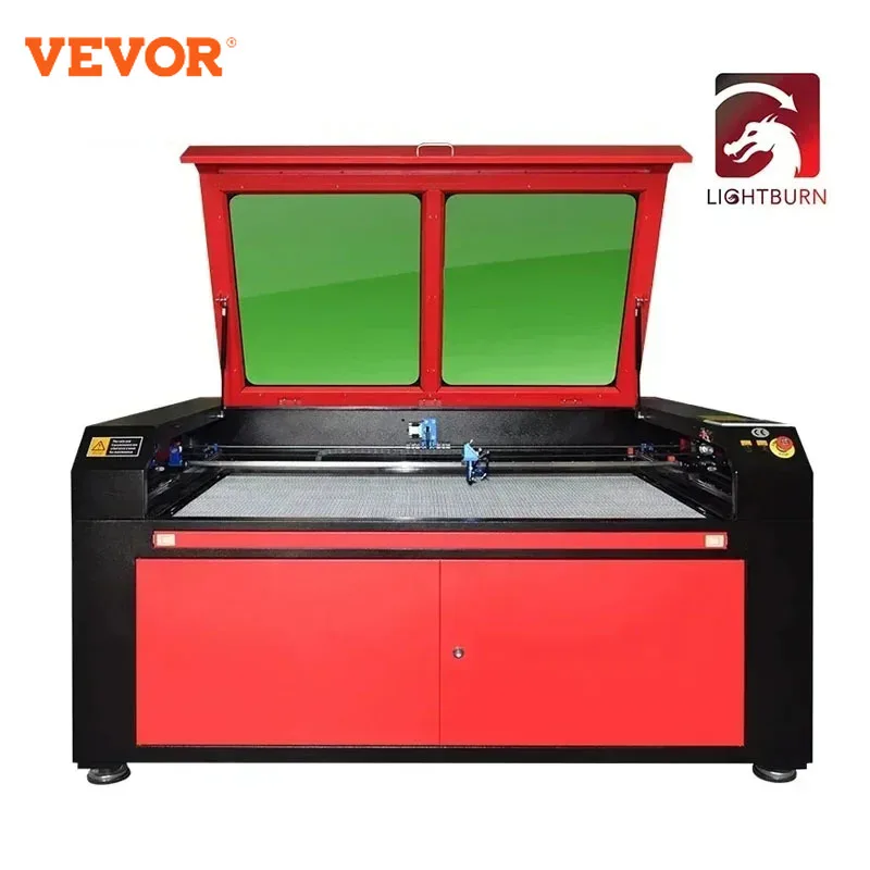 VEVOR Laser Engraver 130W 1400mm x 900mm Laser Engraving Machine Lightburn CO2 Laser Tube Woodworking Tools RUIDA CNC Printer