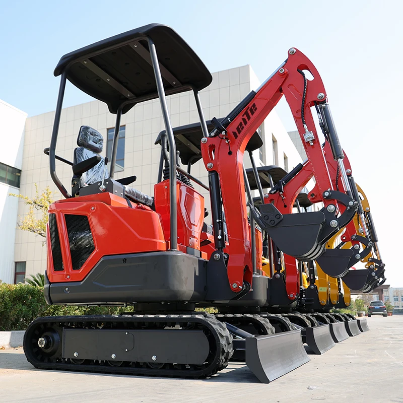 Factory Price Free Shipping Small Mini Excavator 1.6Ton Excavator Mini 1.8 Ton Crawler Mini Excavator EPA CE Euro 5 Customizable