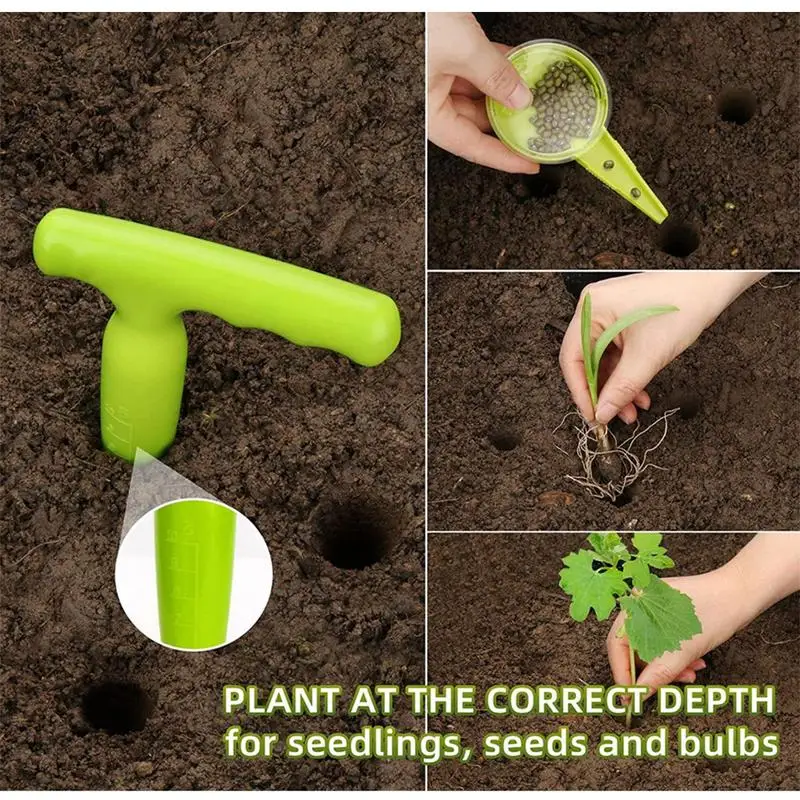 File Adjustable Plant Seed Sower Planter Hand Held Flower Grass Plant Seeder Garden Multifunction Seeding Dispenser Accessories