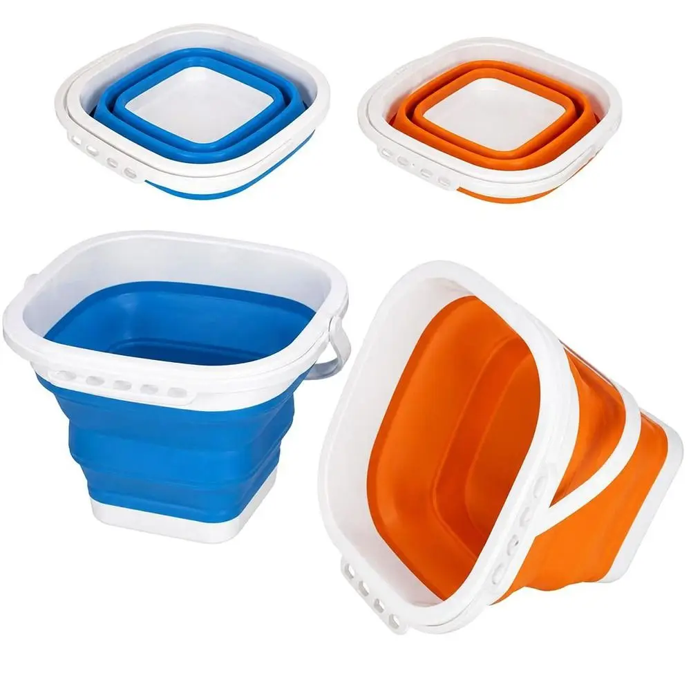 2pcs Foldable Design Paint Brush Washer Multi-Purpose Use With Handle Brush Washing Bucket Collapsible Paint Bucket For Artists