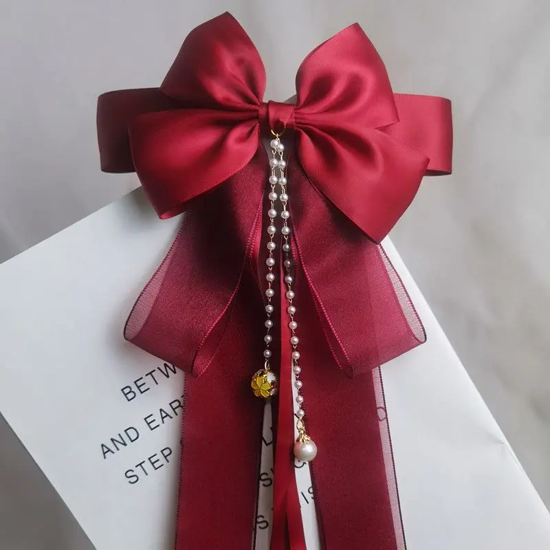 Large Bow Hair Clip Ribbon Hot Selling COS Performance Famous Korean Girl Hair Accessories Wedding Bride Bridesmaid Headpiece