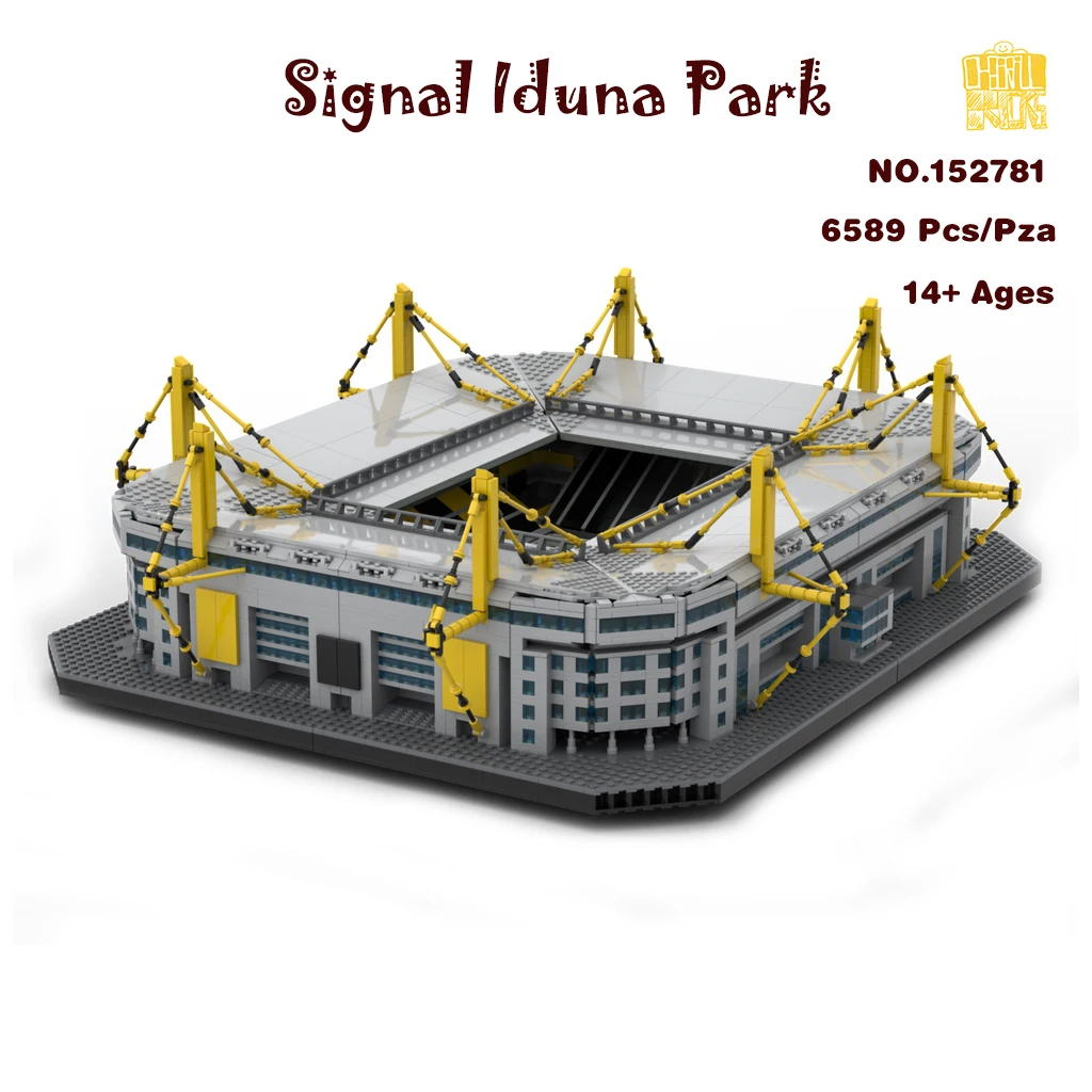 MOC-152781 D-W Football Stadium Model With PDF Drawings Building Blocks Bricks DIY Toys Birthday Christmas Gifts