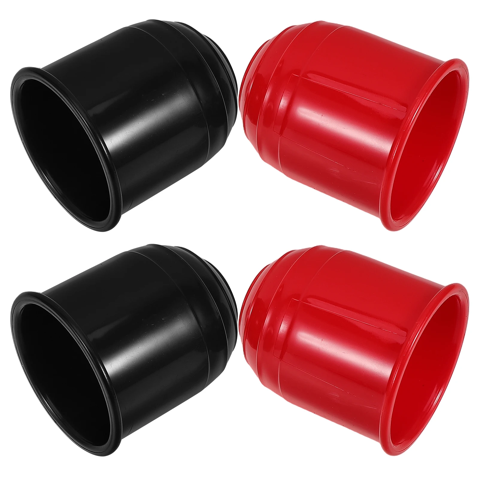 

4pcs Trailer Hitch Ball Cover Sturdy Plastic Towing Protection Universal Fit Easy Install No Tools Required Car Accessories Tow