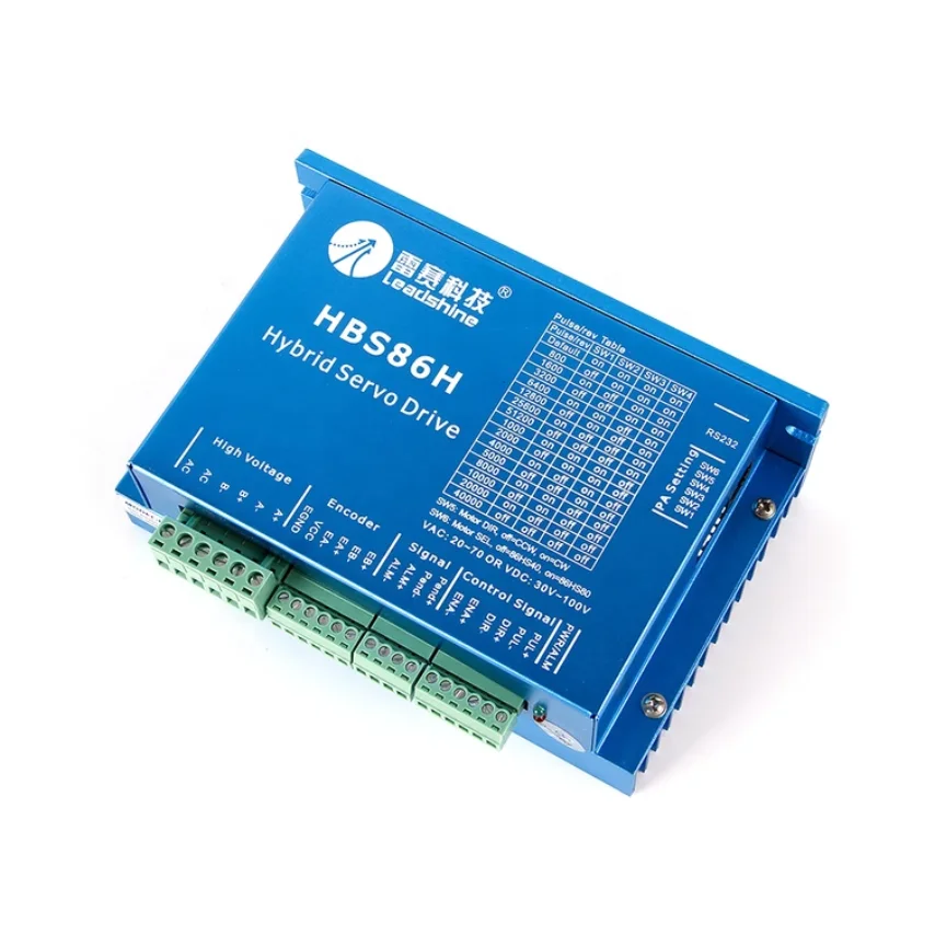 

New LeadShine HBS86H Hybrid Servo Driver HBS860 Servo Closed Loop Stepper Motor ES-D508 ES-D808 2-phase Hybrid Servo Drive