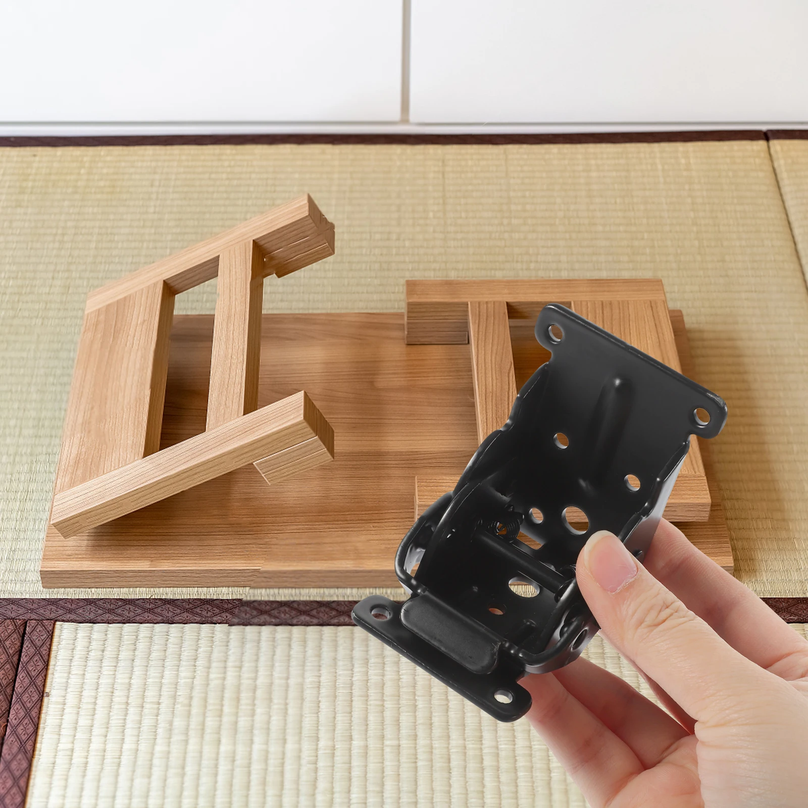 

2Pcs Self Locking Folding Table Hinges Heavy Duty 90 Degree Foldable Desk Leg Hardware for Furniture DIY Folding Table Hinge