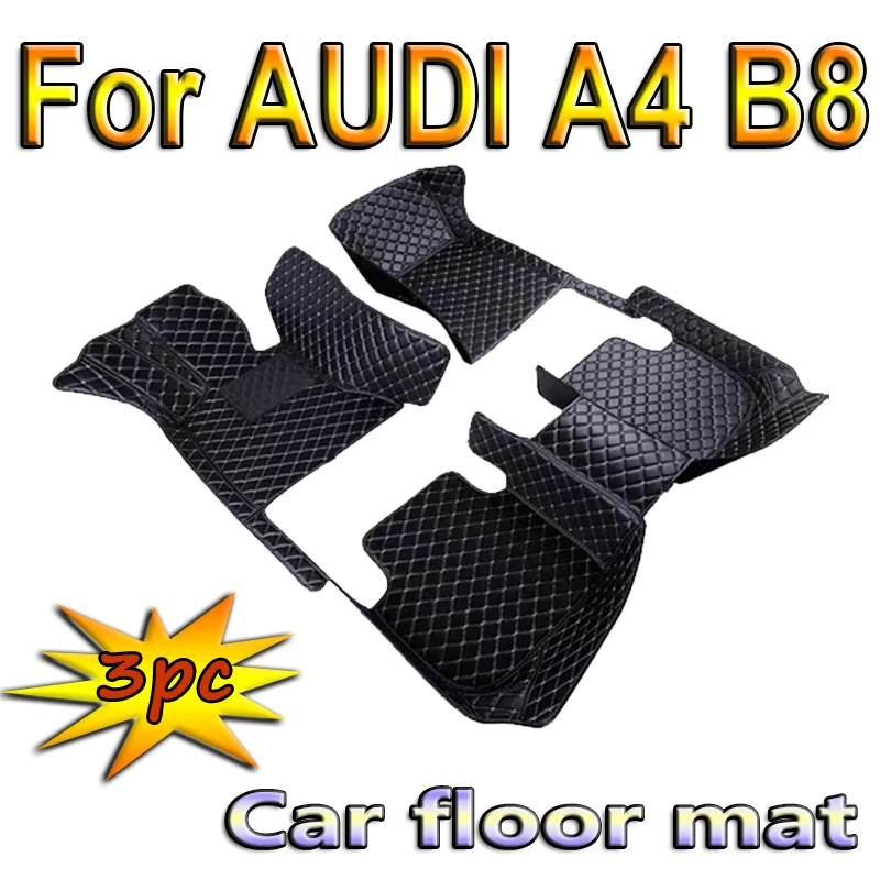 Car floor mats for AUDI A4 B8 Hatchback/Avant/Sedan 2010 2011 2012 2013 2014 2015 2016 Custom foot Pads automobile carpet cover