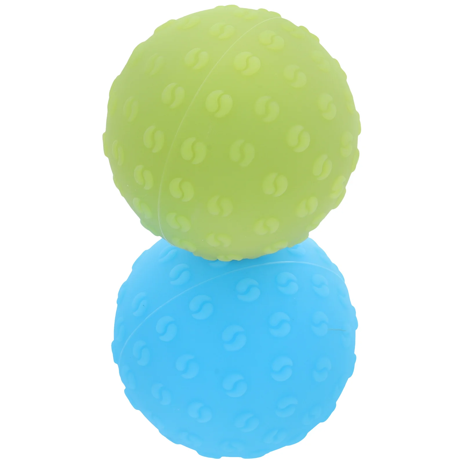 

2 pcs Massage Yoga Fitness Tai Chi Texture Silicone Balance Exercise Ball Home Office Outdoor Workout Black Blue Stability Ball