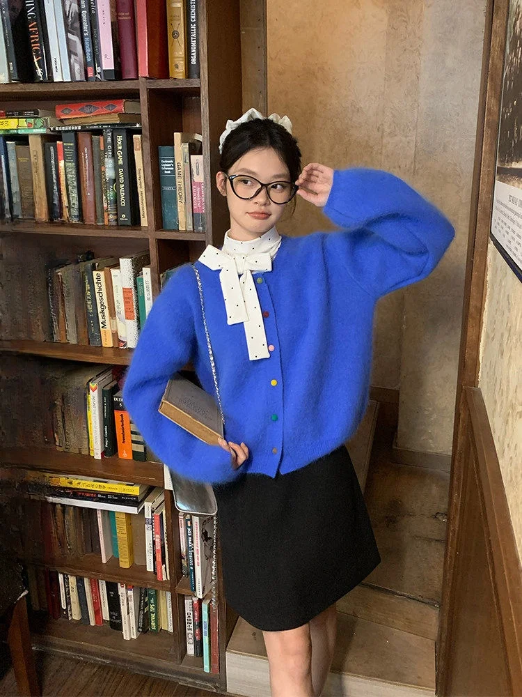 

Новая зимняя утепленная шерстяная юбка черного цвета для женщин, однотонная, А-силуэт, короткая, приталенная, для повседневной носки, в корейском стиле