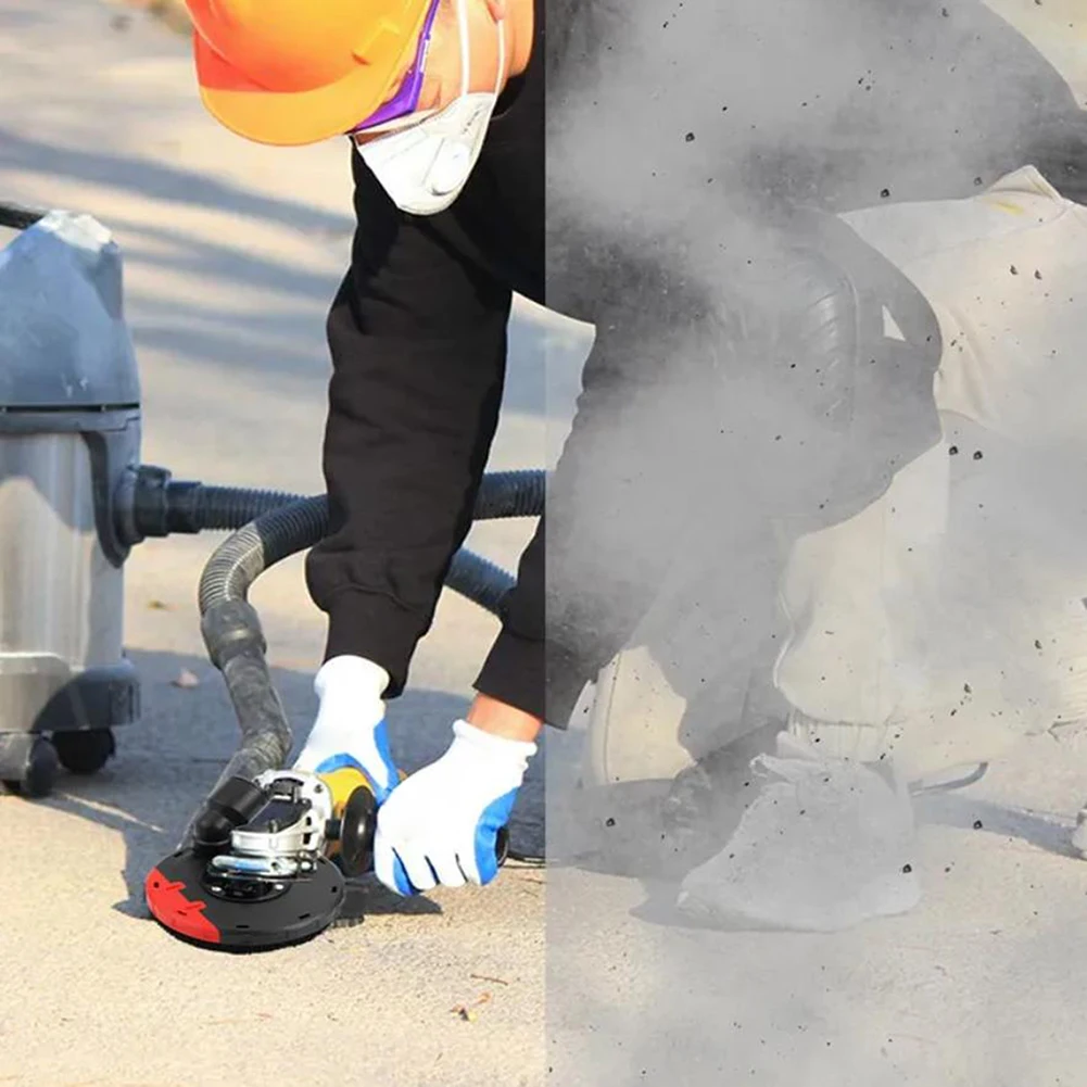ABS Plastic Dust Shroud for Angle Grinder For Type 125 150 with Buckle Design and Effective Dust Prevention Brush Ring