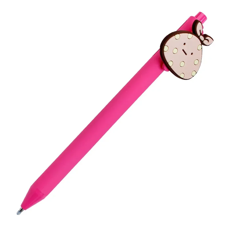 24PCS Candy Color Pen Stick Color Gel Pens Watercolor Pen Hand Account Stationery Student Cartoon Pen