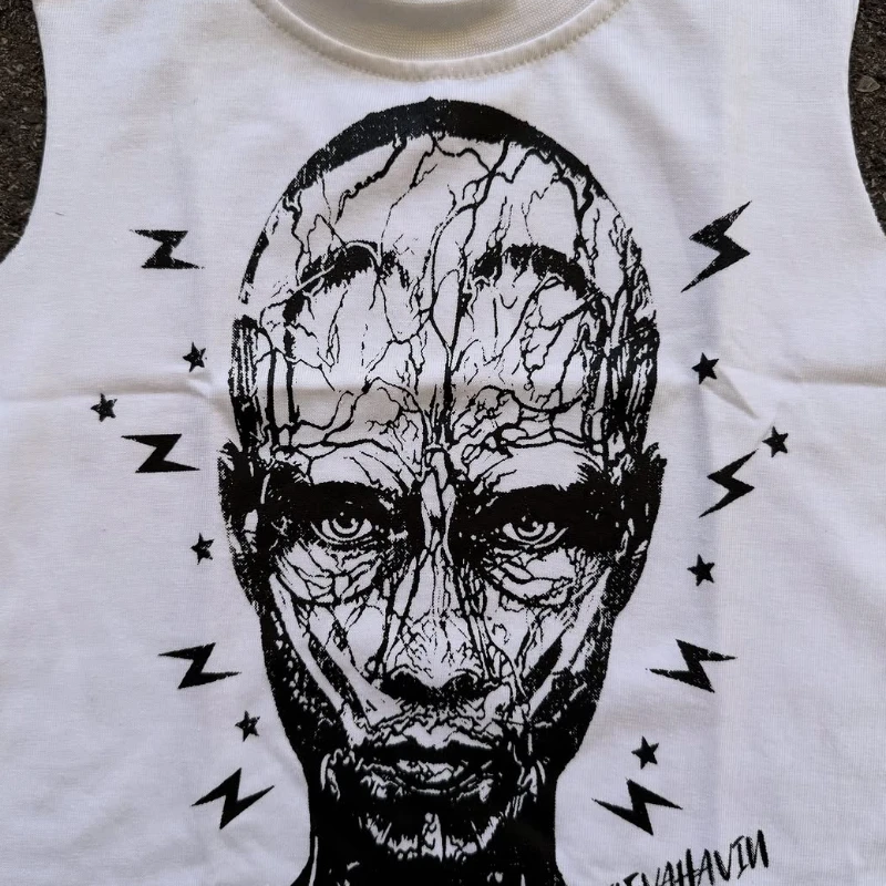 2025 جديد جولة الرقبة تانك القمم مانغا تانك القمم انمي ياباني الأعلى جولة الرقبة تي شيرت الأطفال تانك القمم