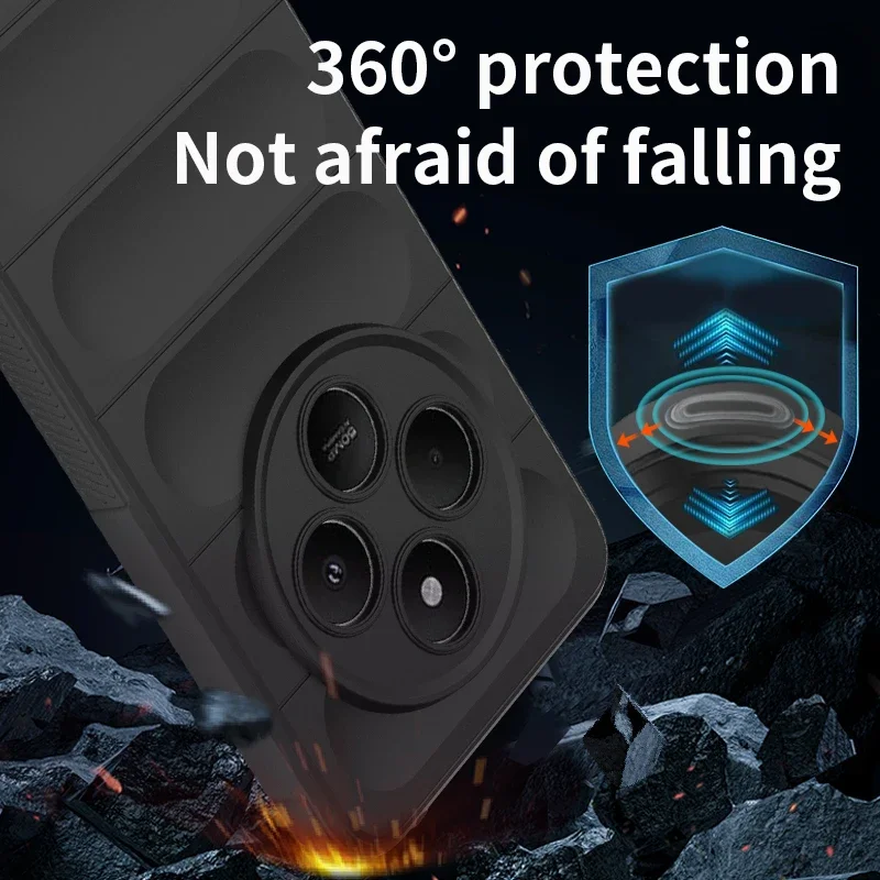 حافظة سيليكون مرنة ذات ملمس ناعم لهاتف Xiaomi Poco C75 Redmi 14C 4G غطاء حماية مقاوم للصدمات Fundas Coque