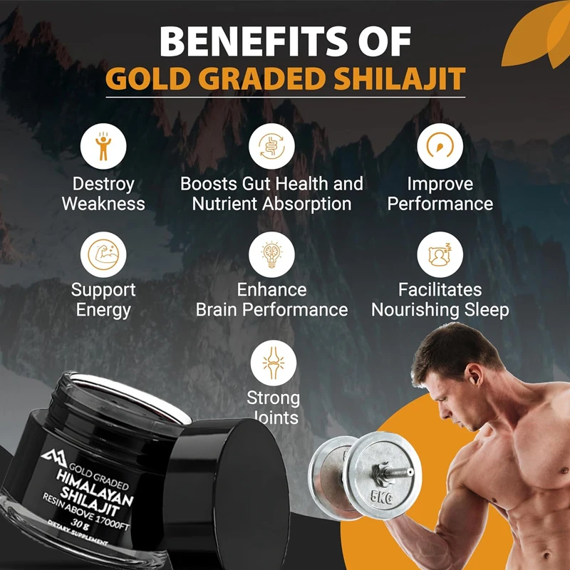 Pure Himalayan Shilajit resin,naturally dried and gold graded with85or more essential minerals,rich in humic acid and humic acid