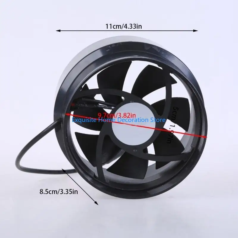 L5BF مروحة عادم قوية سهلة التركيب من 110 مم إلى 100 مم لاستخراج الرائحة #6