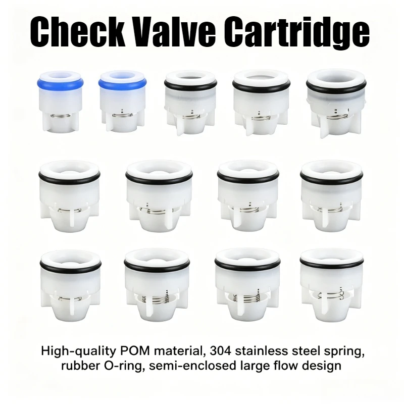 Inner Plug Check Valve Plastic DN8/10/12/14/20/22/25 MM Spool Check Inline Spring Non-return Valve Pipe Fittings