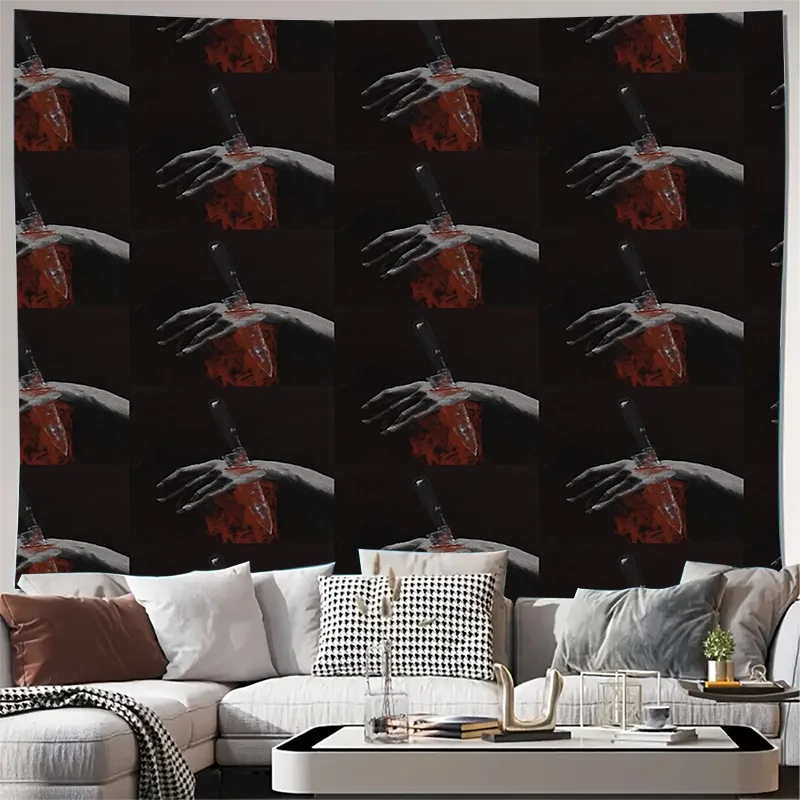 

Vintage Gothic Tapestry Wall Hanging Dark Academia Decor Mystical Forest Landscape Halloween Party Supplies Witchy Room Aestheti