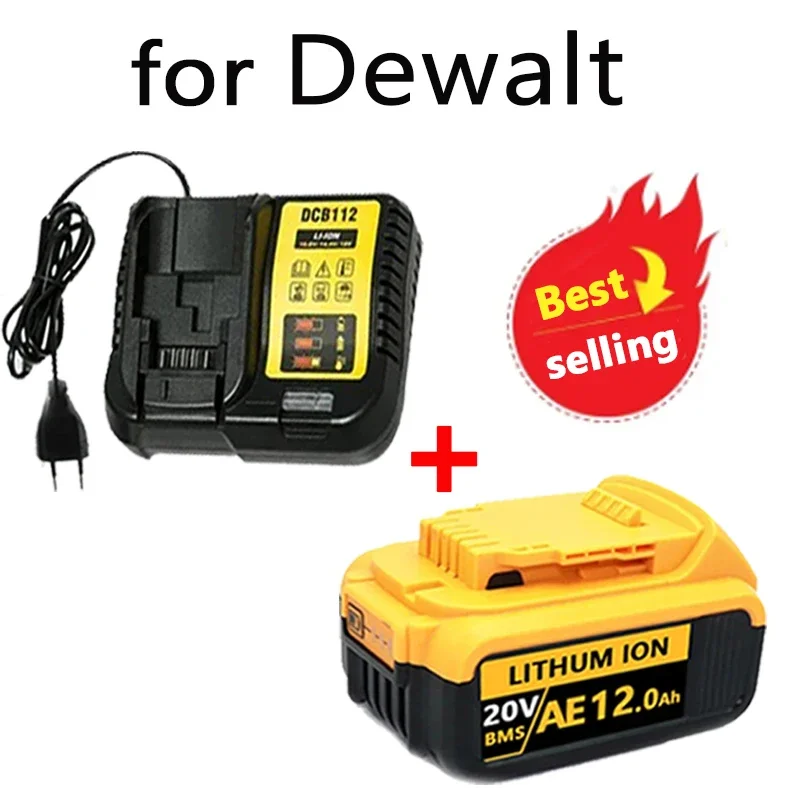 for Dewalt 18V 20V battery rechargeable electric tool  Lithium batteries Replace DCB200 DCB184  DCB181 DCB182 DCB201 DCB206