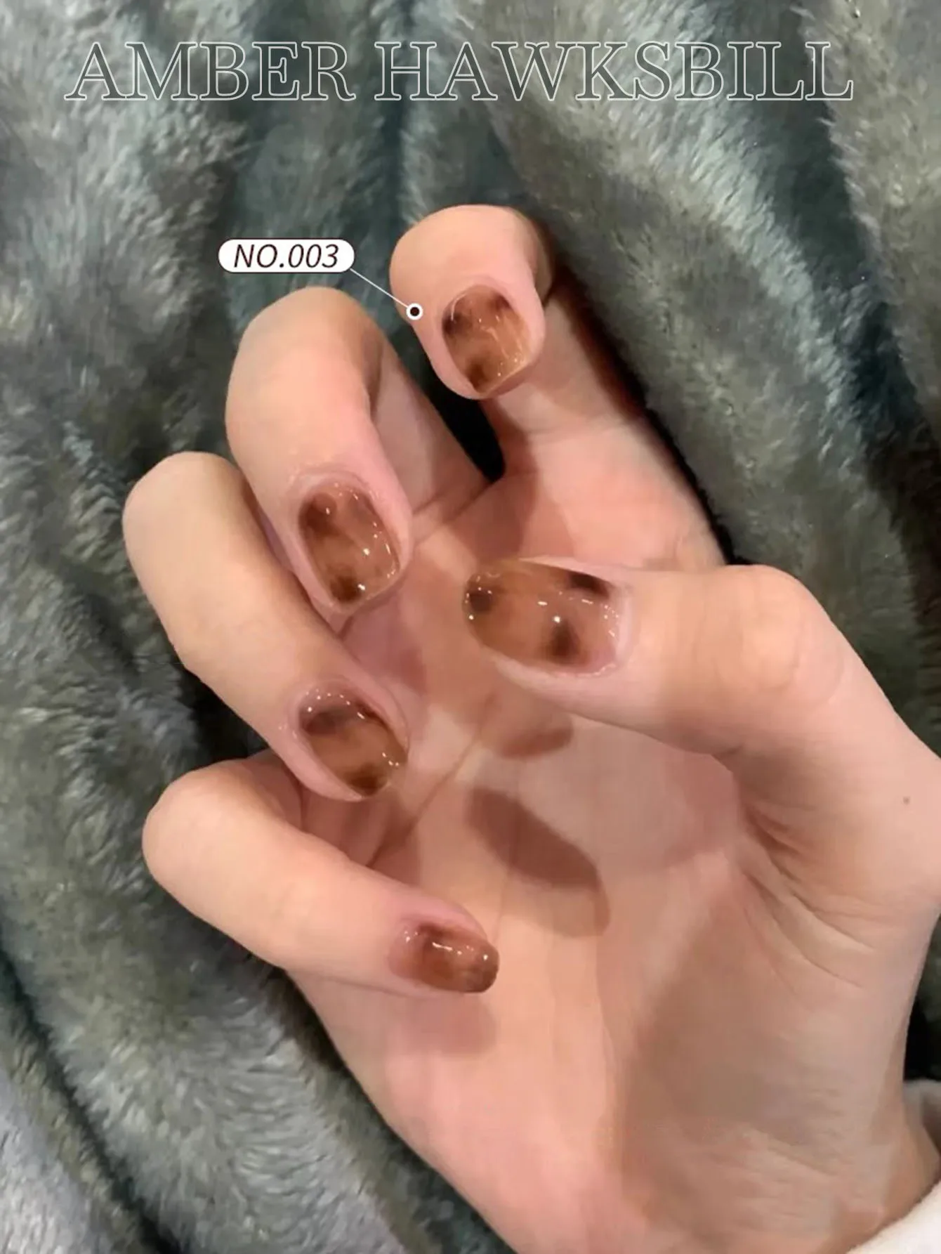 1pcs PSK 2025 New Autumn Popular Maillard Tortoiseshell Amber Gel Nail Polish Brown Semi Transparent Amber Dyeing Gel NaIl Art