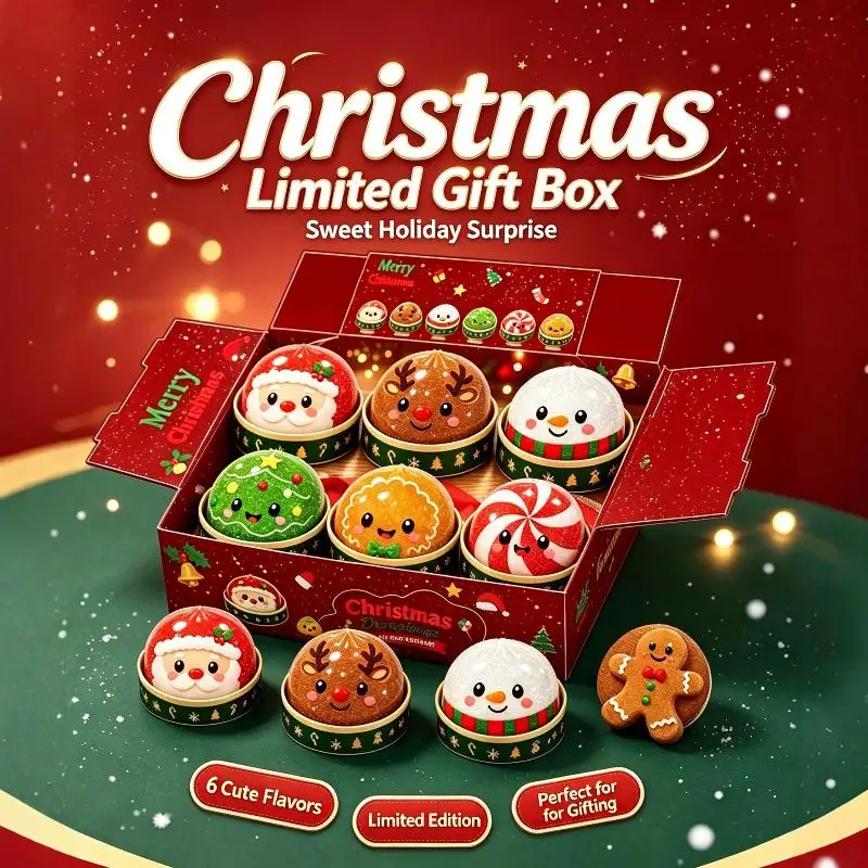 Christmas Dumpling Snowman Elk Santa Claus Squeeze Toys Stress Relief Merry Christmas New Year Gift