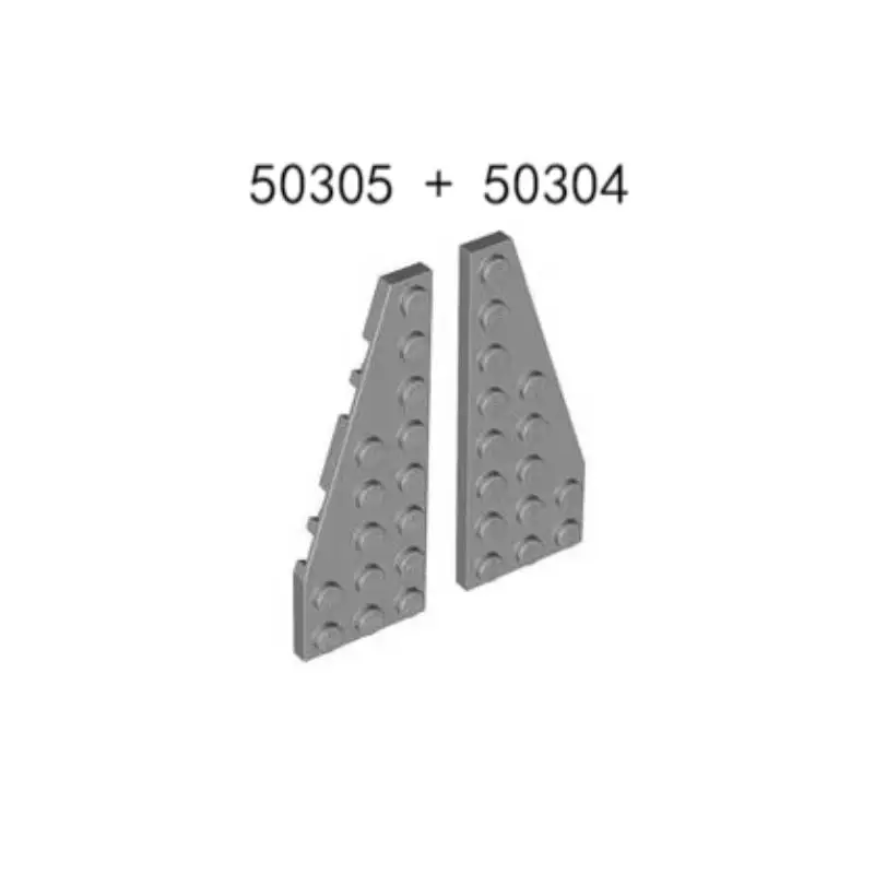 10 قطعة MOC 3x8 حجم اليسار إسفين لوحة بنة متوافق 50305 لغز تجميع الاطفال اللعب لتقوم بها بنفسك مجموعات البناء