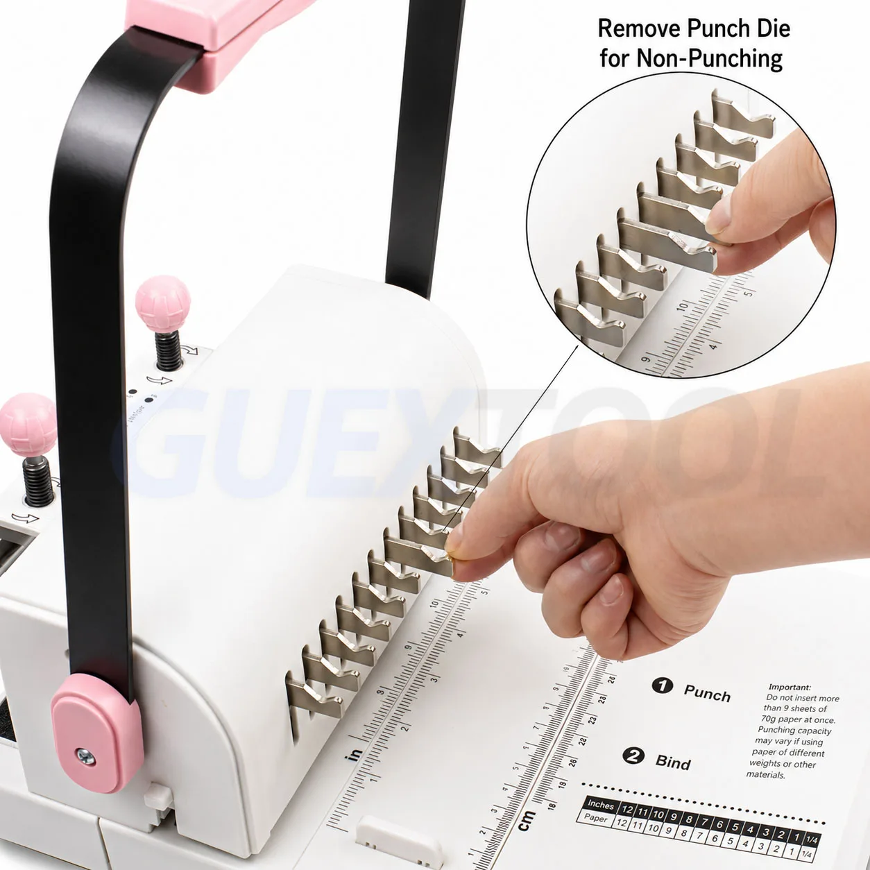 Binding Machine 2:1 Double Wire Binding Machine Machine Single-pass 20 Pages Punching Suitable for Book and Notebooks Binding