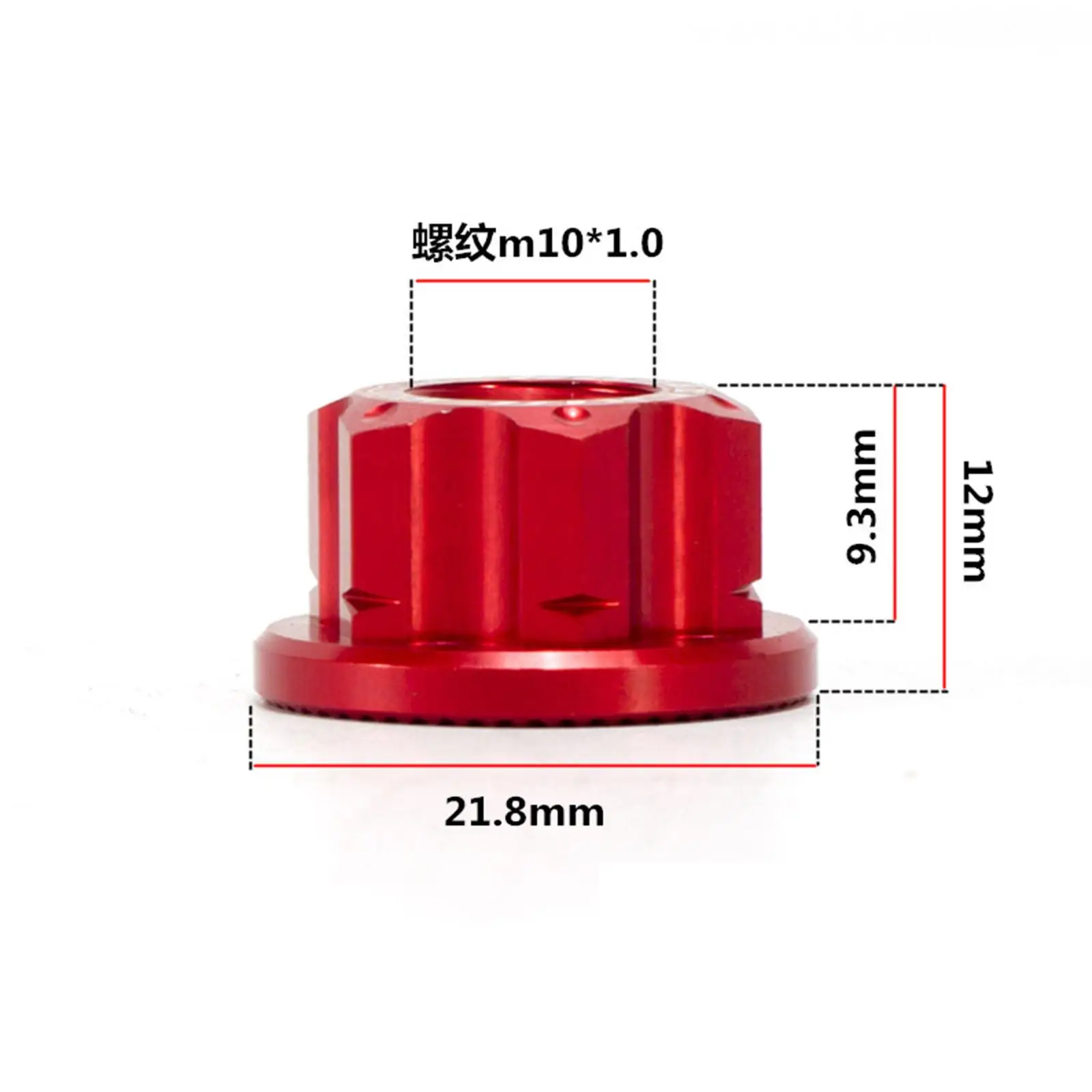 Bicycle Rear Axle Nut M10 7075 Alloy Hub Fastener Replacement for Road Bike MTB Folding Bike Wheel Parts