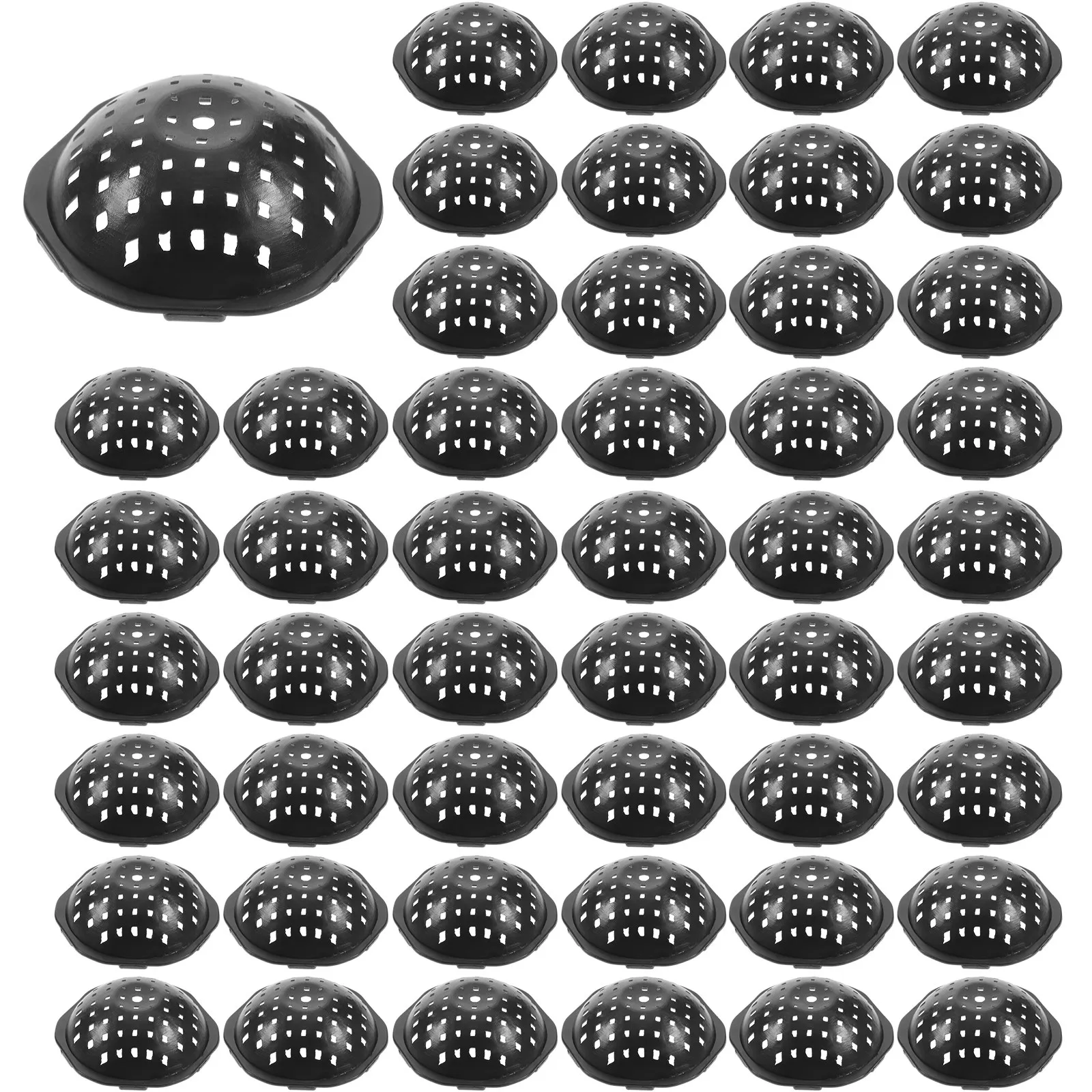 

50Pcs Planter Hole Net Pad Premium Plastic Flowerpot Drainage Gasket Ventilated Bottom Grid Mat for Soil Retention Plant Care