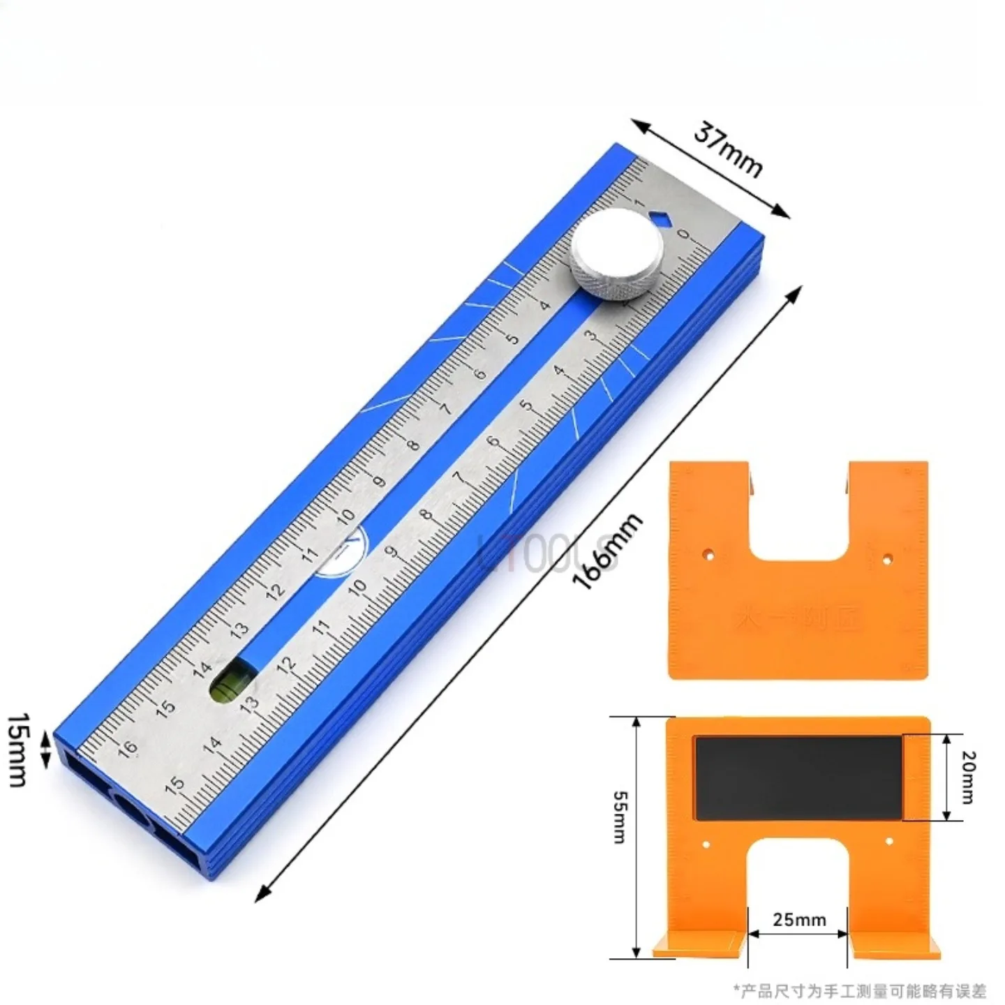 

T Type Activity Angle Ruler Aluminum Alloy Depth Marking Ruler Multi Functional Measurement and Positioning Tool Imperial Metric