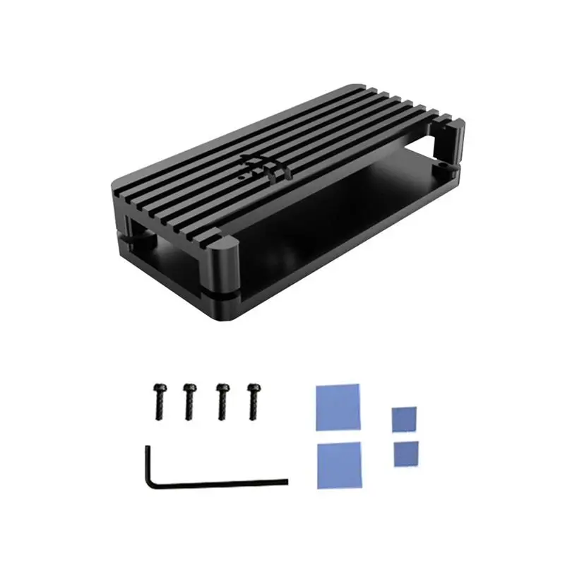 AU33-For Raspberry Pi Zero 2 W Aluminum Alloy Case Passive Cooling Heat Sink Universal Protective Case For Rpi Zero 2 W