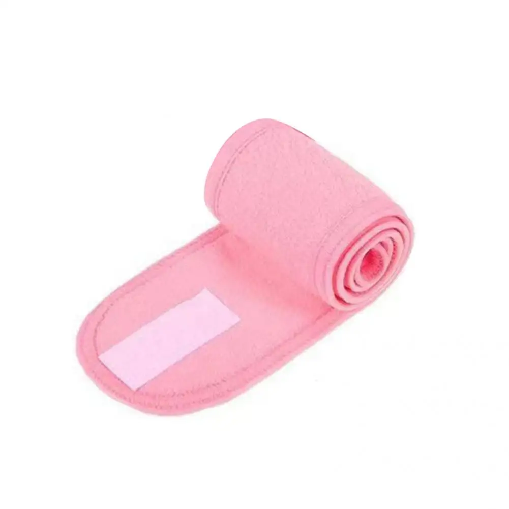 Spa hairband cor pura maquiagem cabeça envoltório prendedor fita spa facial bandana