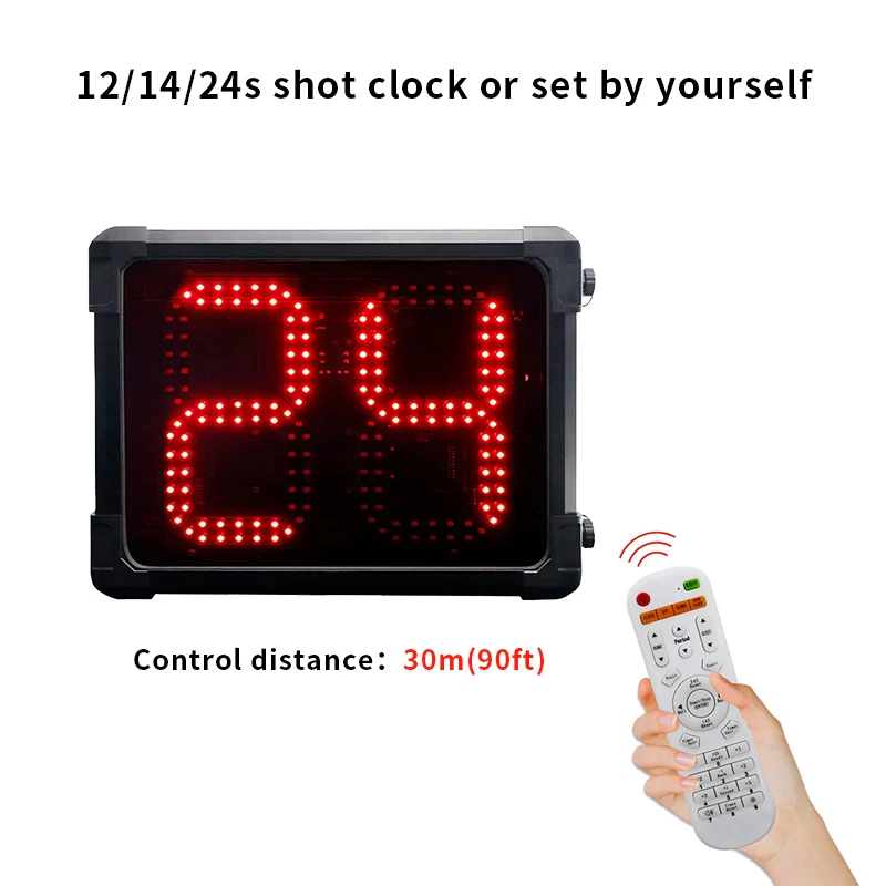 ガンシン防水片面ディスプレイ0-99カウントダウンカウンタードロップシッピングバスケットボール屋外LED 12/24 24秒ショットクロック販売中