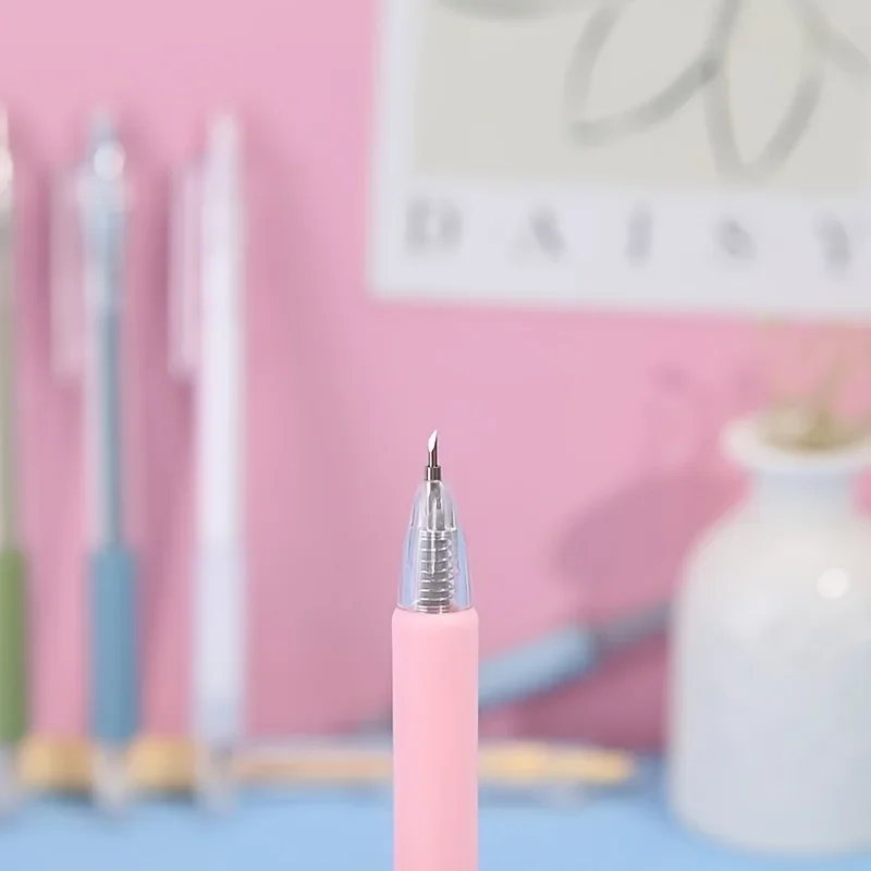 1 szt. Kawaii Nóż introligatorski, nóż do cięcia naklejek, narzędzie do scrapbookingu, nóż do cięcia, nóż do pudełek ekspresowych, przybory szkolne, rękodzieło DIY