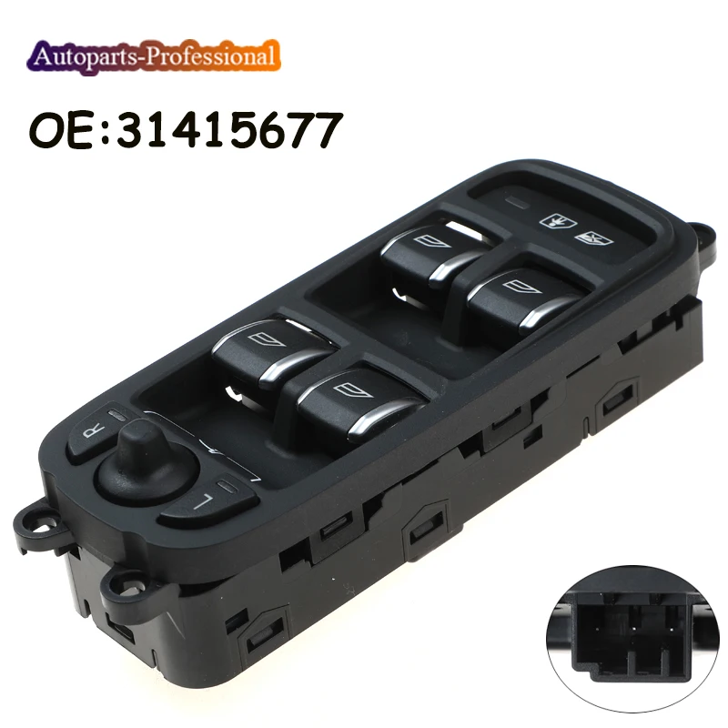 

New Master Power Window Control Switch Child lock Folding Function 31415677 For Volvo XC60 2014-2017 S60L 2014-2019