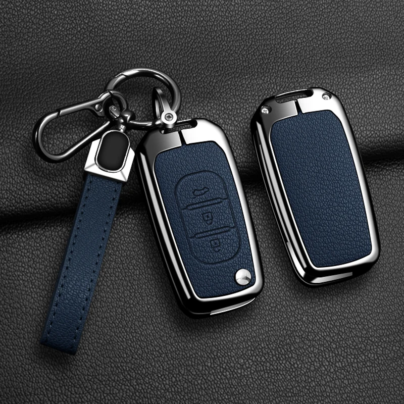 Carcasa de aleación de Zinc para llave de coche, carcasa para Renault Kadjar Captur Megane Sandero Stepway Logan Clio 5 2022 Arkana 2020 2021 Kwid 2023