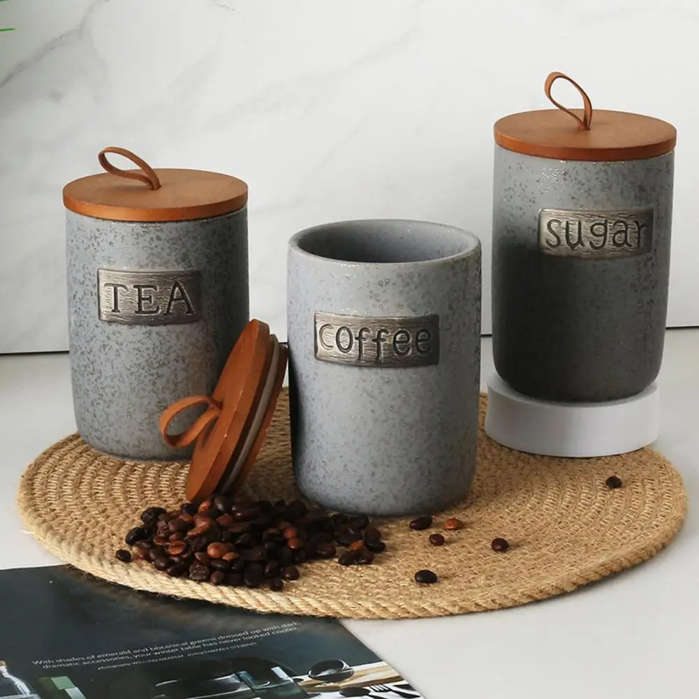 

Керамическая герметичная чаша для хранения продуктов, портативный герметичный контейнер для хранения продуктов, канистра для кофейных зерен, не содержит BPA