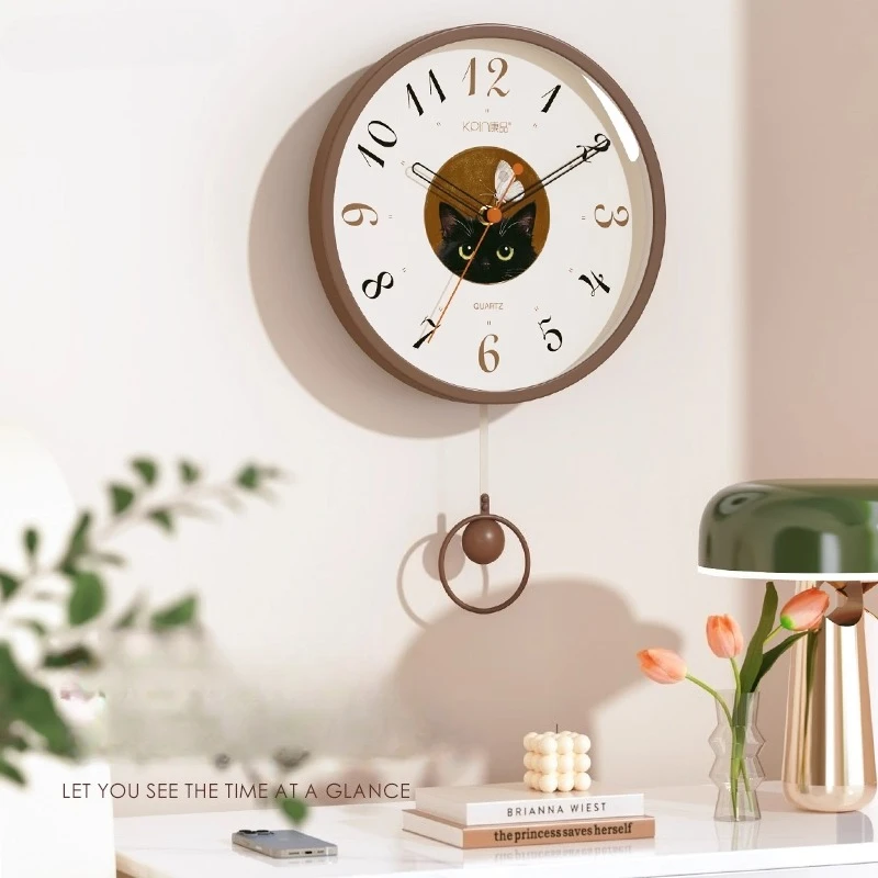 

Modern fashion Plastic wall clock living room 2025 new modern simple clock decoration painting antique silent quartz clock