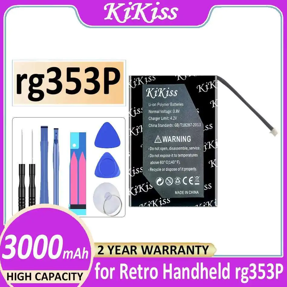 

Retro Handheld Game Console Battery 3000Mah For Rg353p Premium Replacement