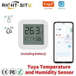 Tuya Temperature Humidity Sensor Mini LCD Display Compatible with BT APP Remote Control Thermometer Hygrometer