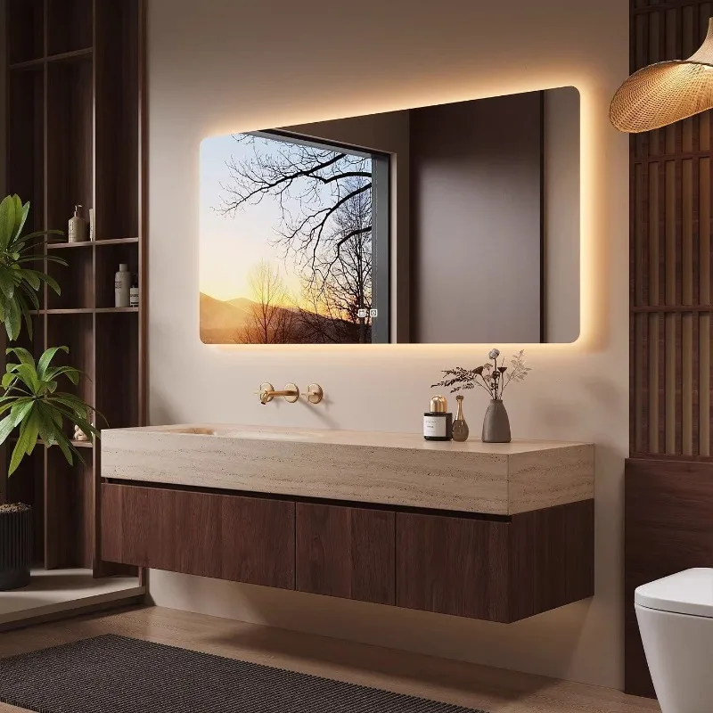 Bathroom Cabinet Combination Hotel Household Wash Sink Antique Bathroom Wash Sink
