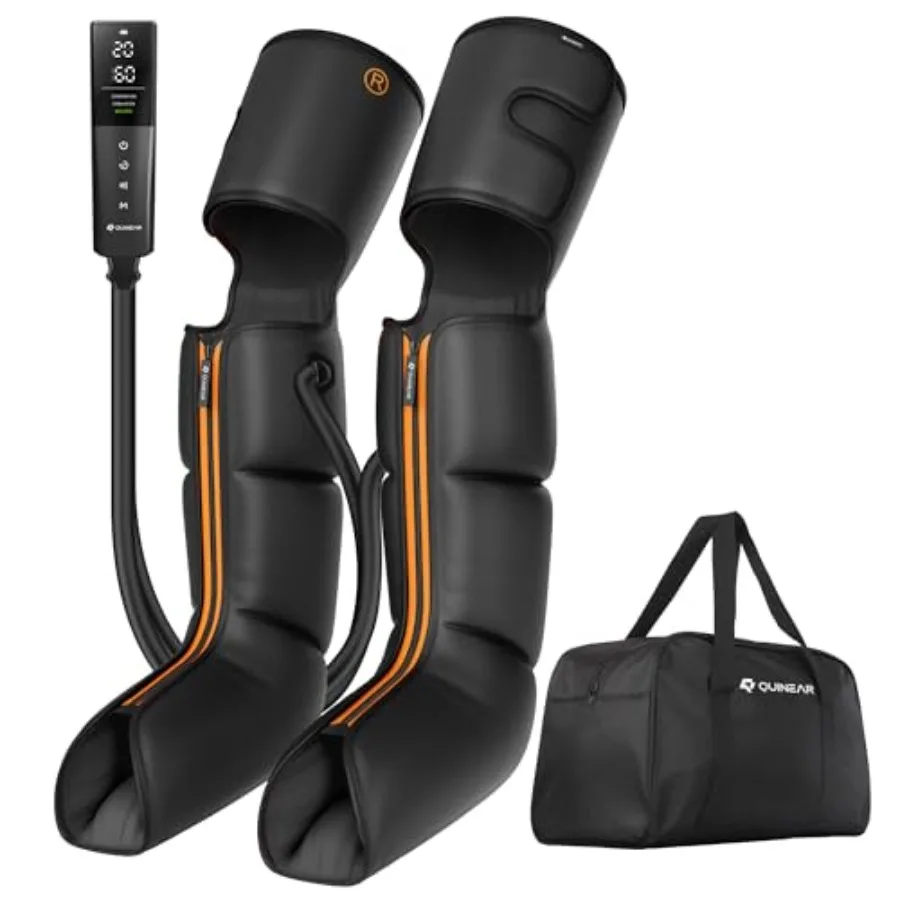 

Усовершенствованный массажер для ног с воздушной компрессией, массажер для стоп, икр и бедер с пультом дистанционного управления, для снятия отеков ног