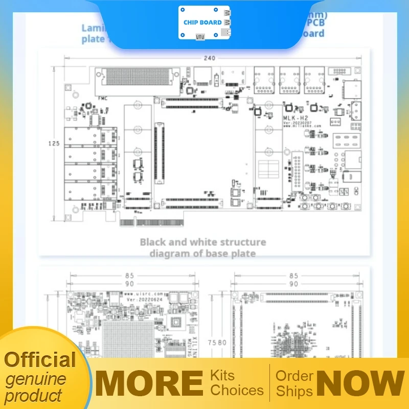 

Плата Milinker MLK-H2-CM03 ZU7EG ZU7EV MPSoC от Xilinx с PCIe SFP и FMC для сетевых систем AI