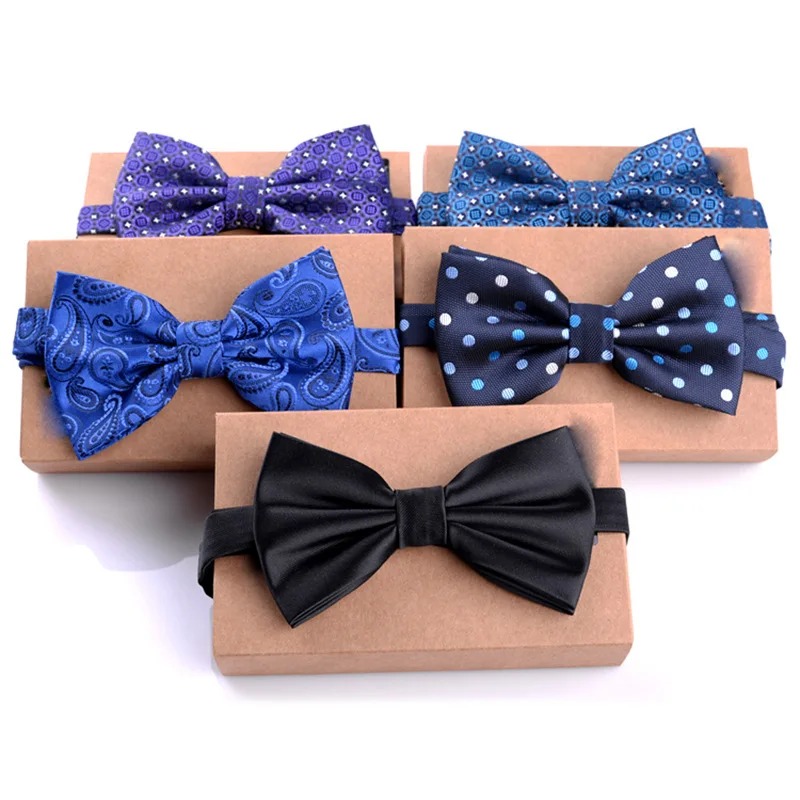 

6*12cm Ties Man Bowtie Business Jacquard Black Bow Ties for Men Groom Best Man Suit Bow Tie Elegant Mens Ties Luxury Men's Tie