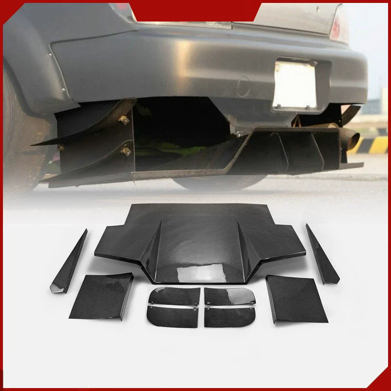 Carbon fibre Rear Lip for Toyota modified resin rear bumper Rear spoilers surround Body Kit Car Accessories