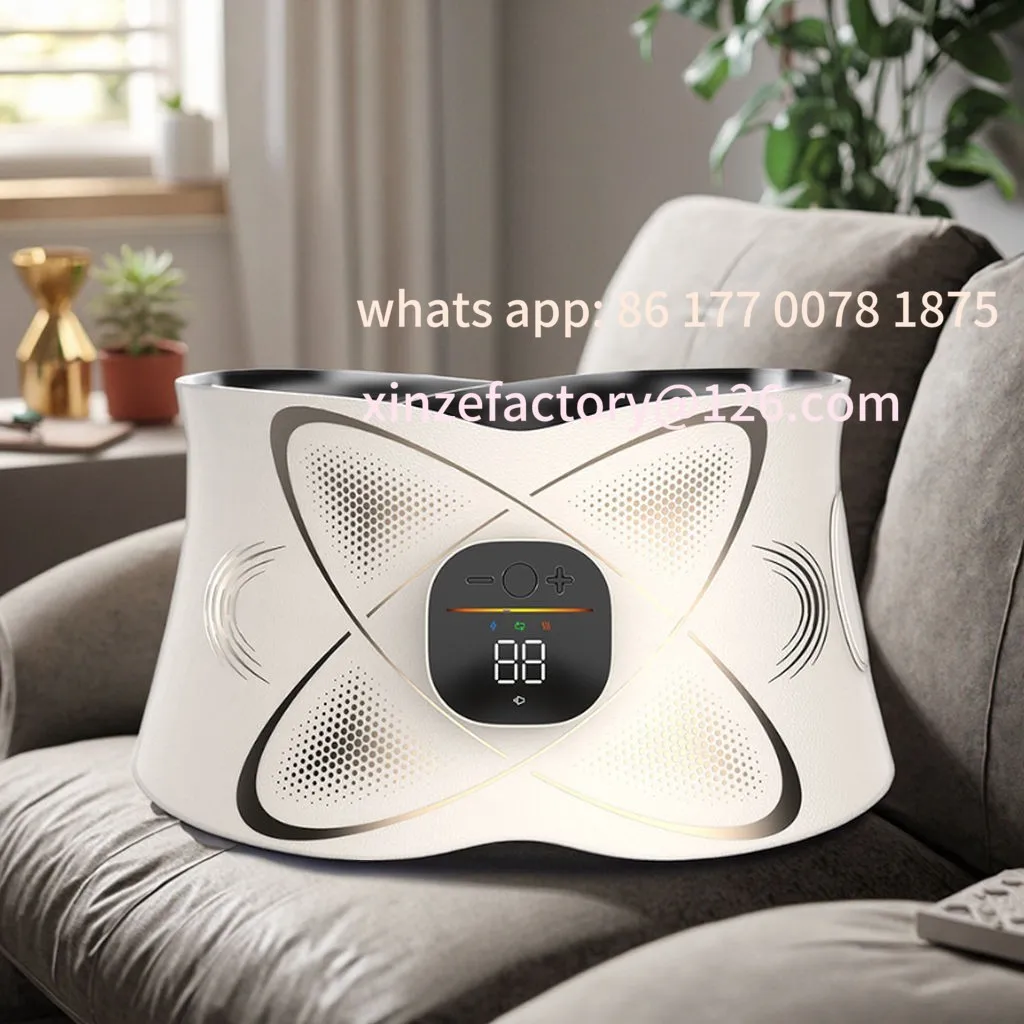 Customizable micro-current pulse massager EMS Abdominal Fitness Instrument Electric Heating Waist Abdomen Massager Belt Hot