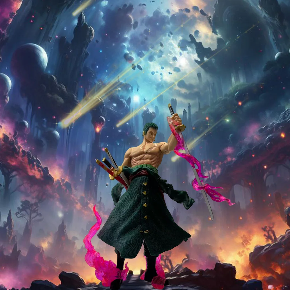 

One Knife Flow Stars Solon Collection Toys Standing Statues Models PVC Characters Christmas Gifts Birthday Gift Ornaments