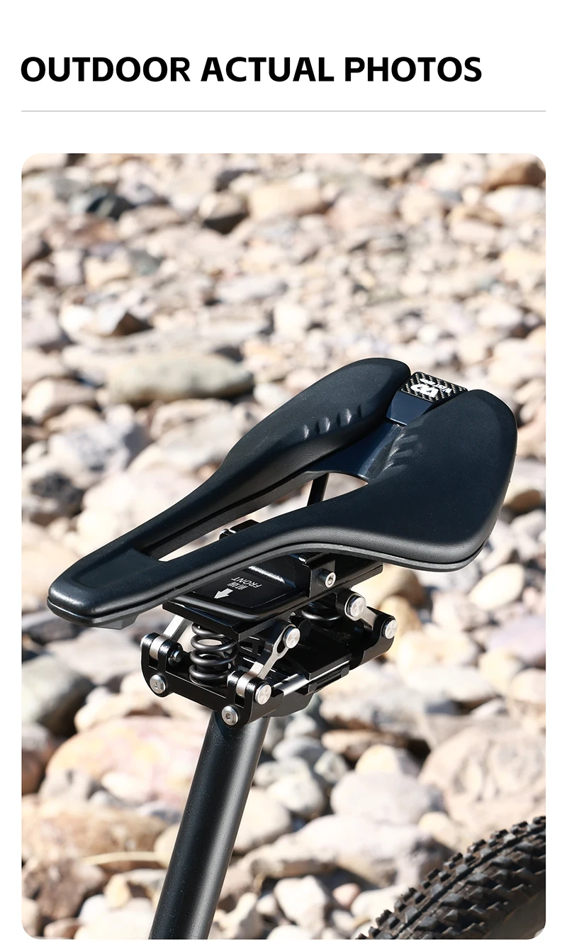 WEST BIKING Lokaler Versand Fahrradsattel Stoßdämpfer Feder-Sattelstütze Kissen für MTB Rennrad Komfortables Fahrradzubehör – Detail 16