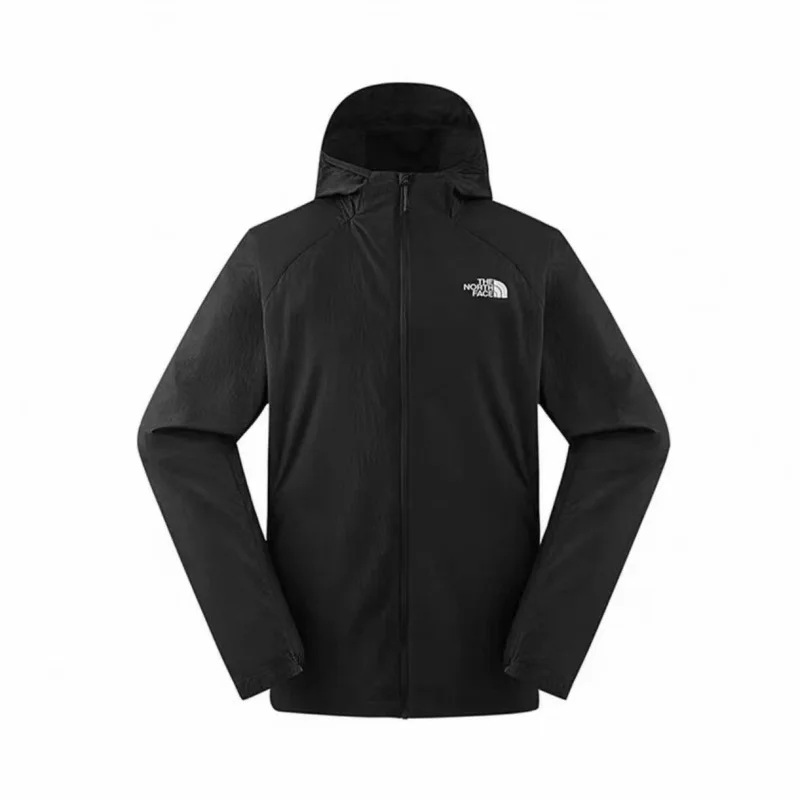 THE NORTH FACE Breathable Sunscreen Black Men Outdoor Windbreaker Skin Jacket Sports Daily Travel